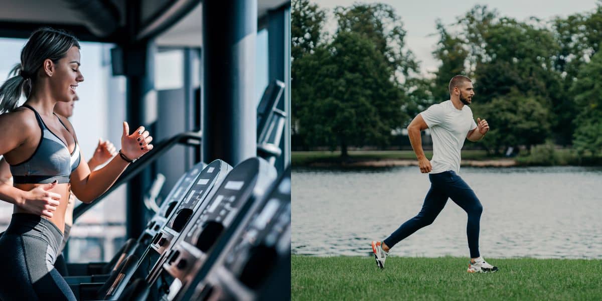 What does running do for your body Runners on treadmill and outside