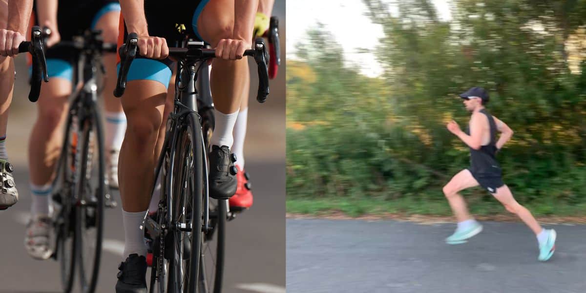 Cycling and running